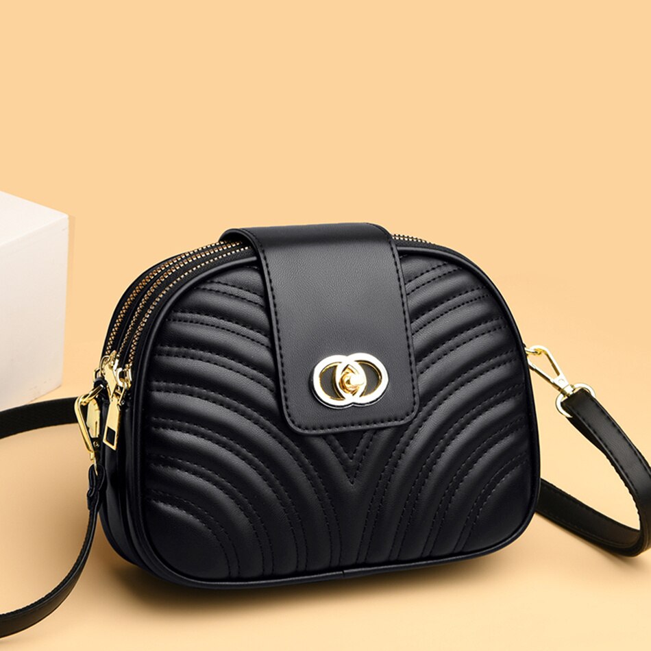 2023 New Single Shoulder Messenger Women's Bag Waterproof Wear-resistant Bag Soft Leather Bag Multi-pocket Luxury Designed Bags