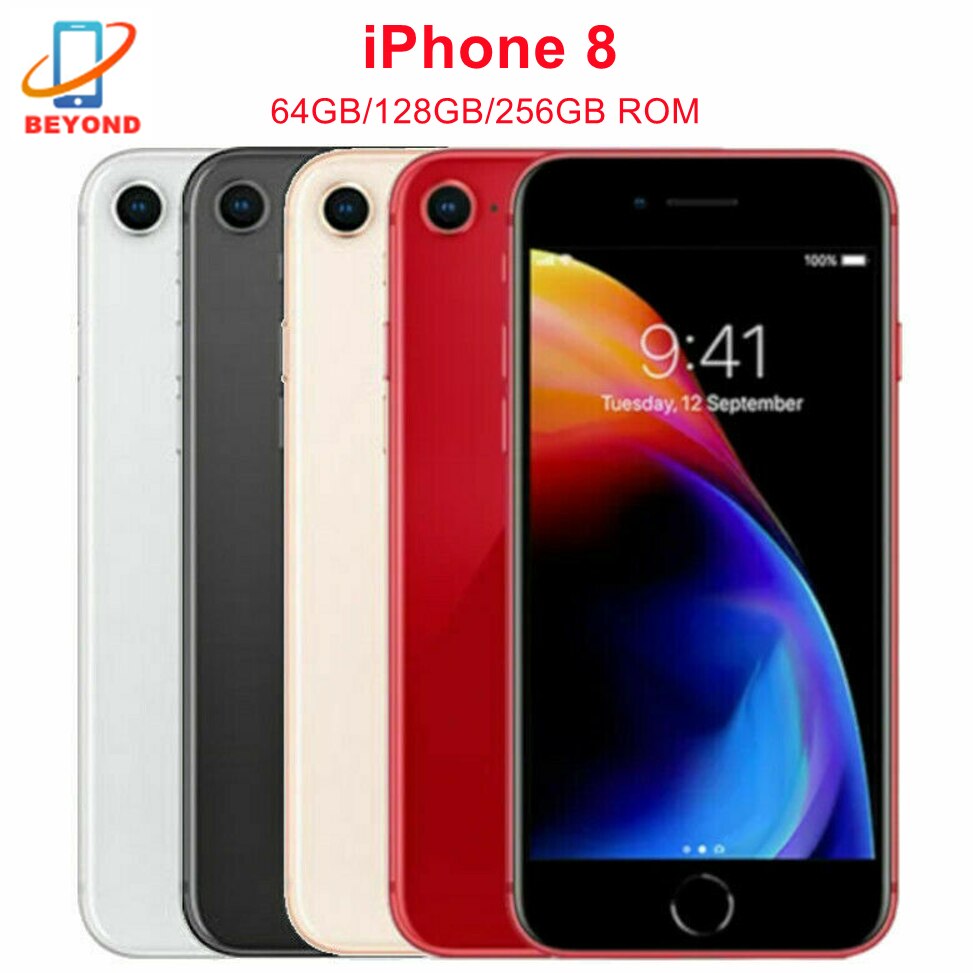 Original Apple iPhone 8 64GB/256GB 4.7' Retina IPS LCD NFC Fingerprint Factory Unlocked iPhone8 4G LTE Mobile Phone Cellphones